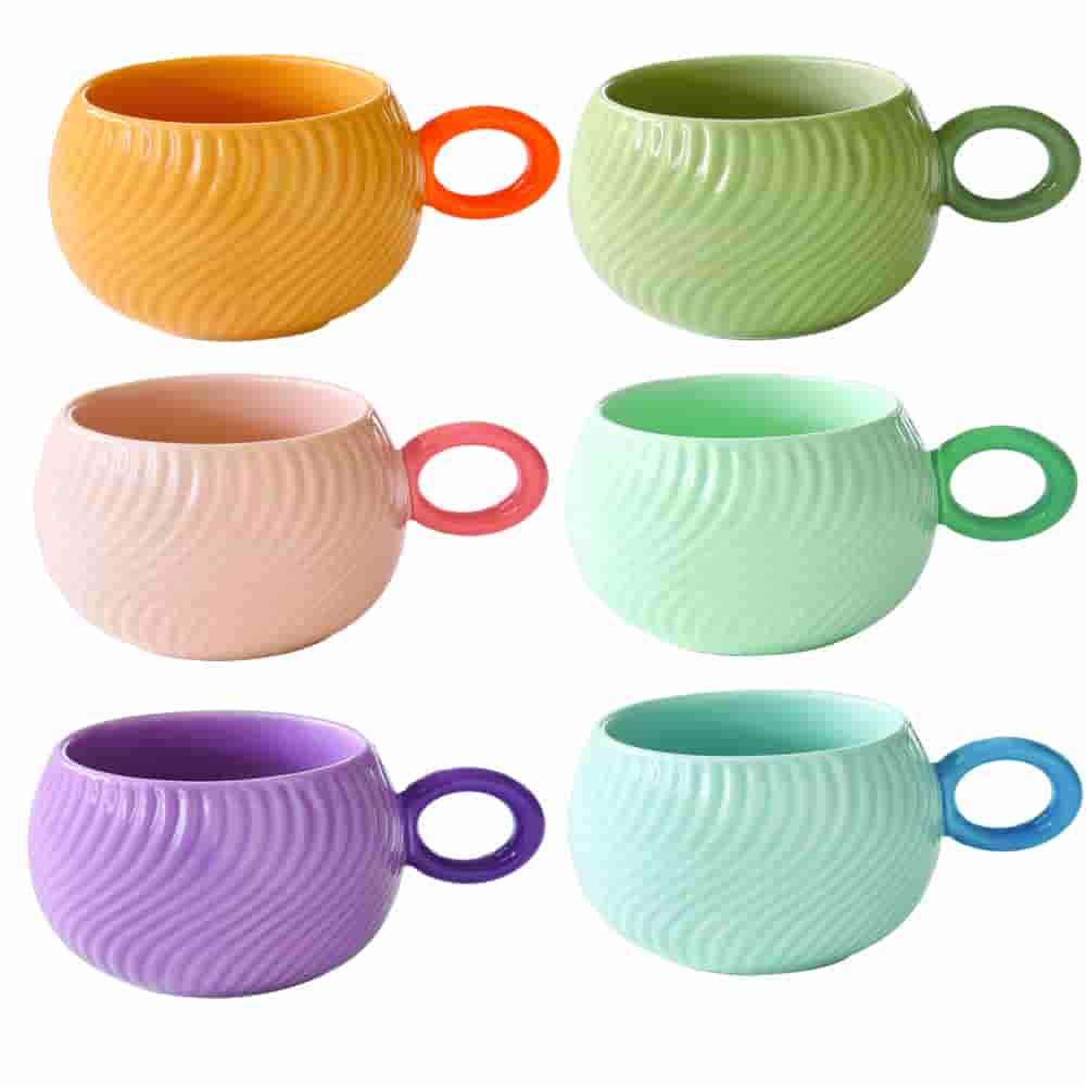1762 WAVE WAVES Set 6 šoljica za kafu od porcelana - Image 1