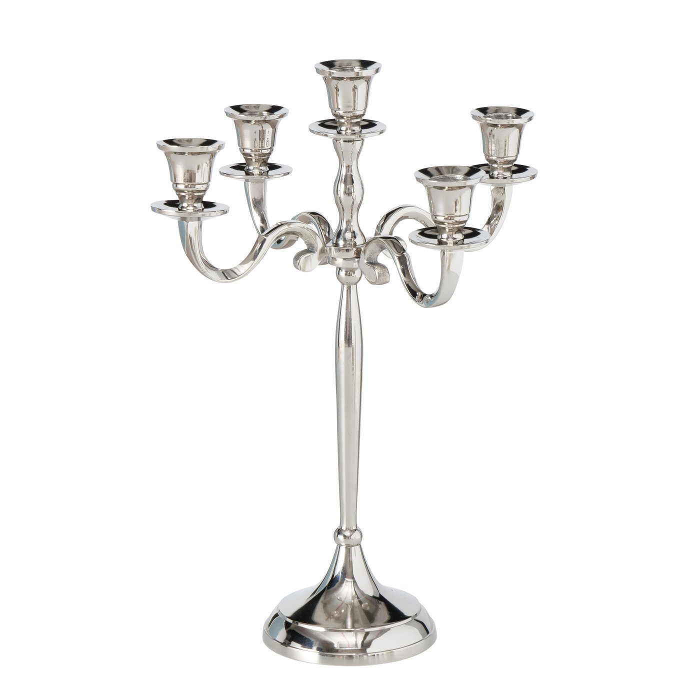 2069665- VICTORIA Svijećnjak okrugli SILVER - Image 1