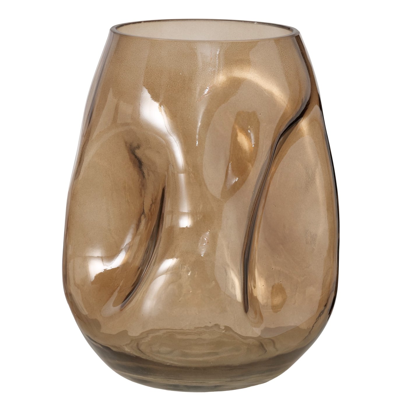2077515- LOJIN Vaza staklo BROWN - Image 1