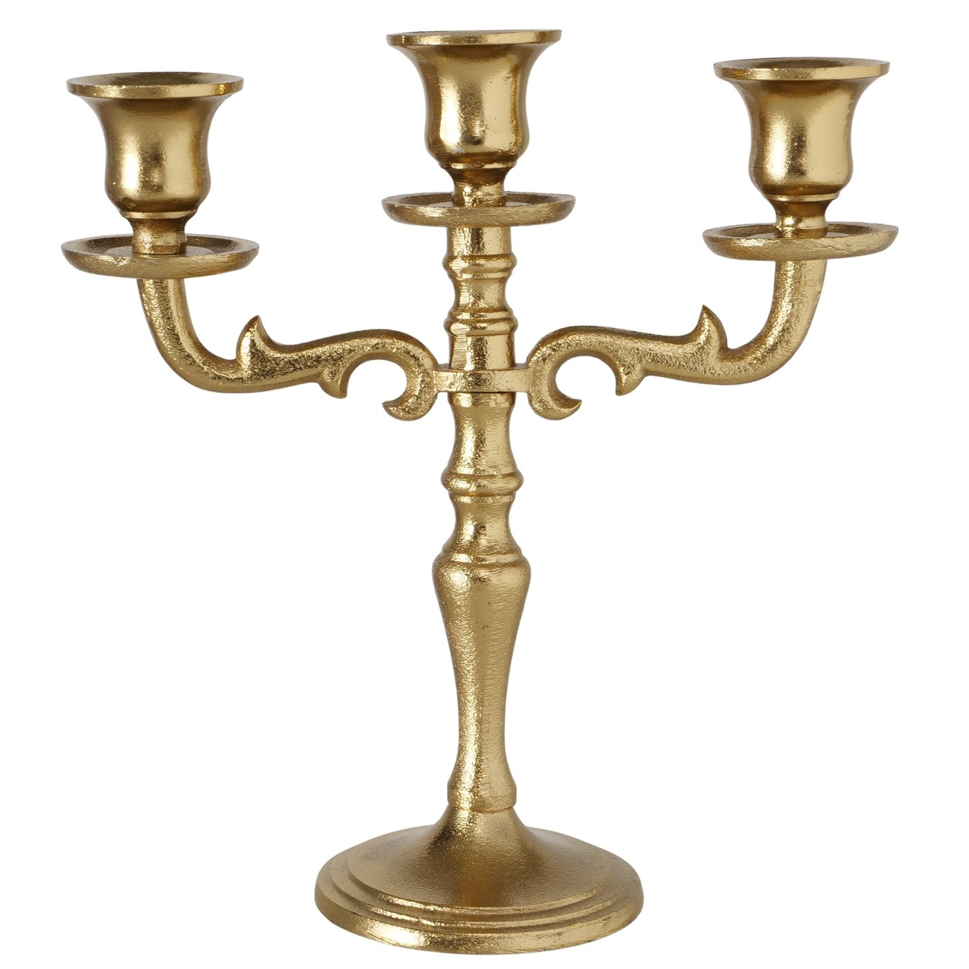 2080238- VARAS Svijećnjak okrugli GOLD - Image 1