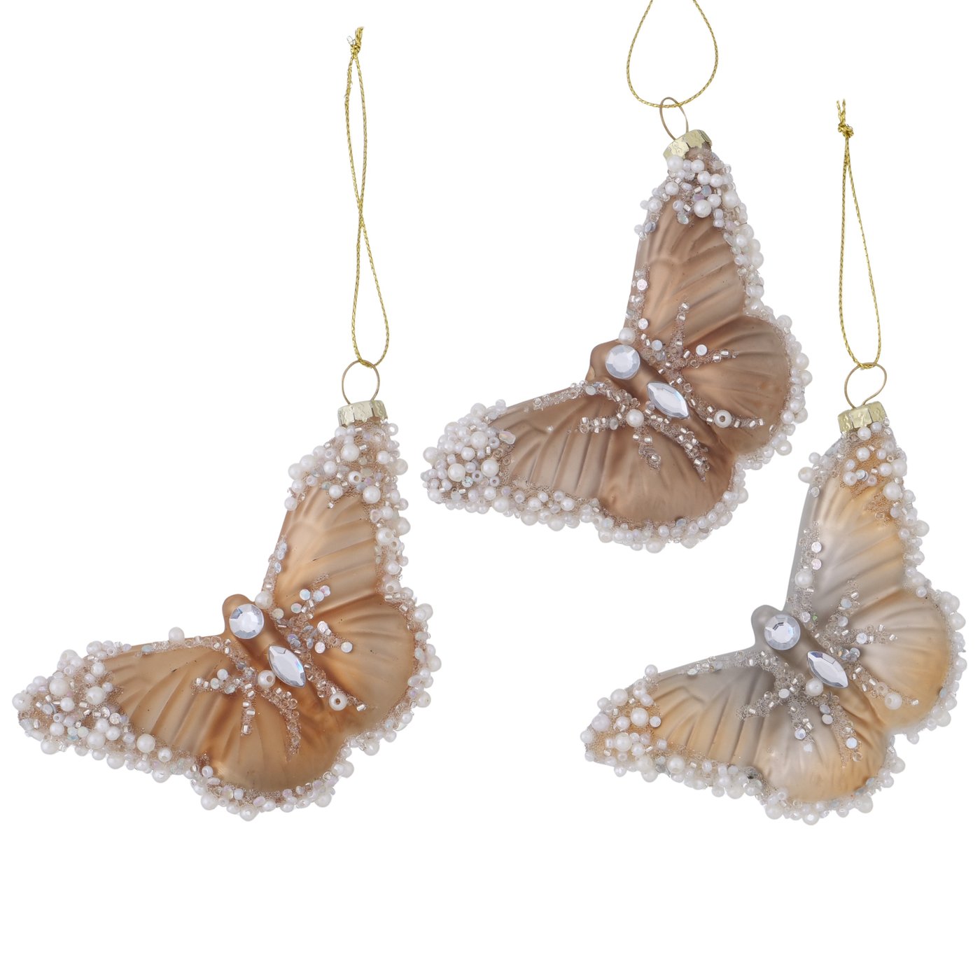 2083640- JARONA Novogodišnji viseći ukras 3 varijante GOLD/BROWN - Image 1