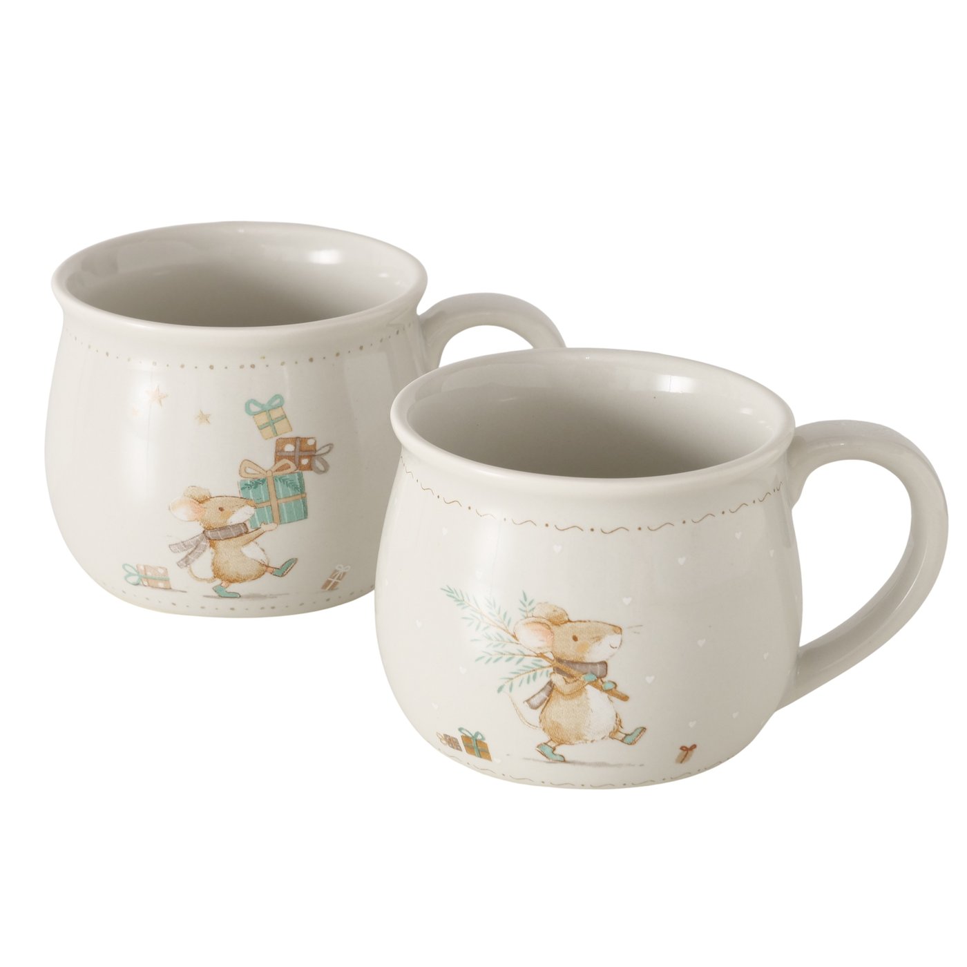2084184- MAUSI Šolja 2 varijante 180 ml WHITE - Image 1