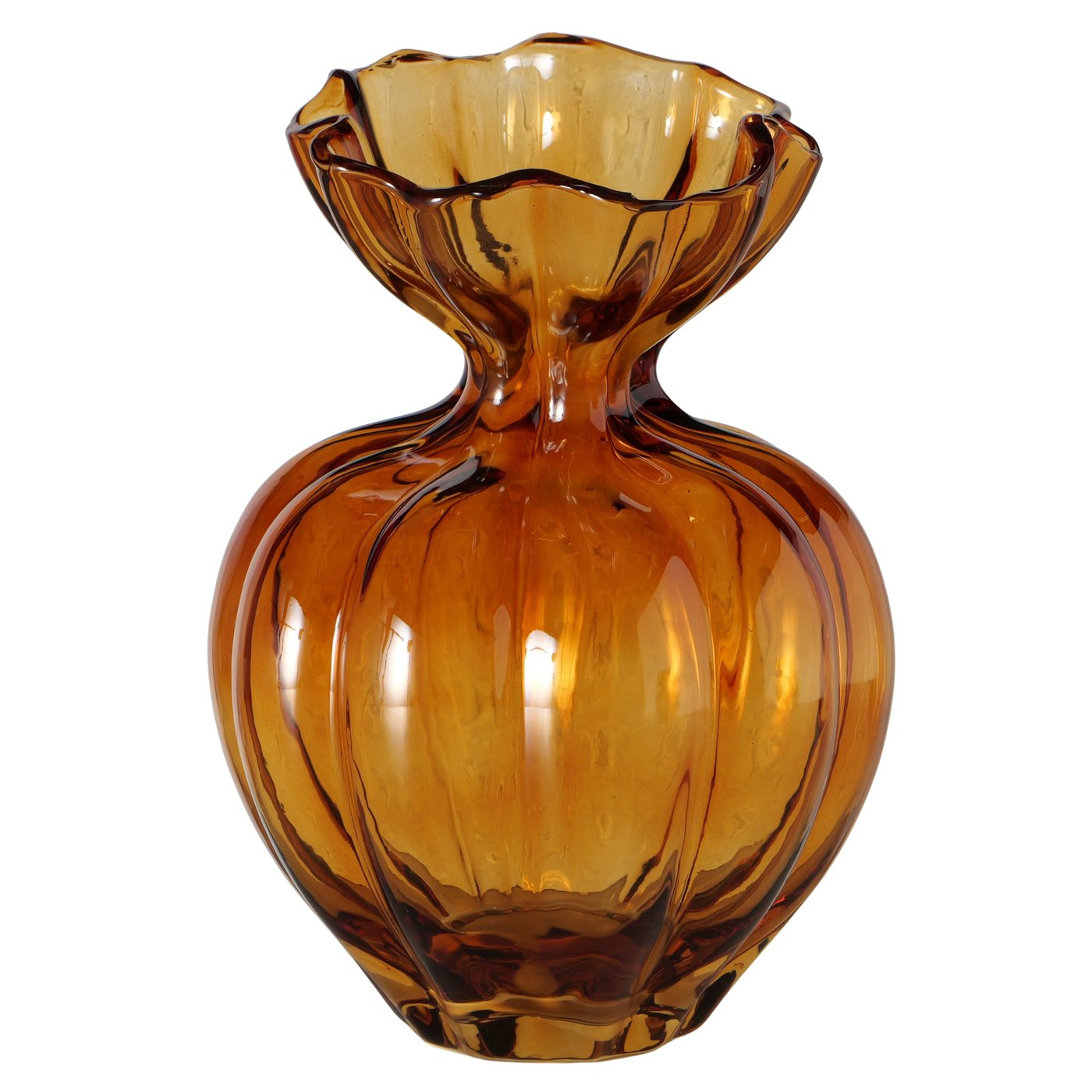 2086124- BLOSSA Vaza staklo ORANGE - Image 1