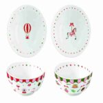 CHRISTMAS TWIST Set 2 činije od porcelana