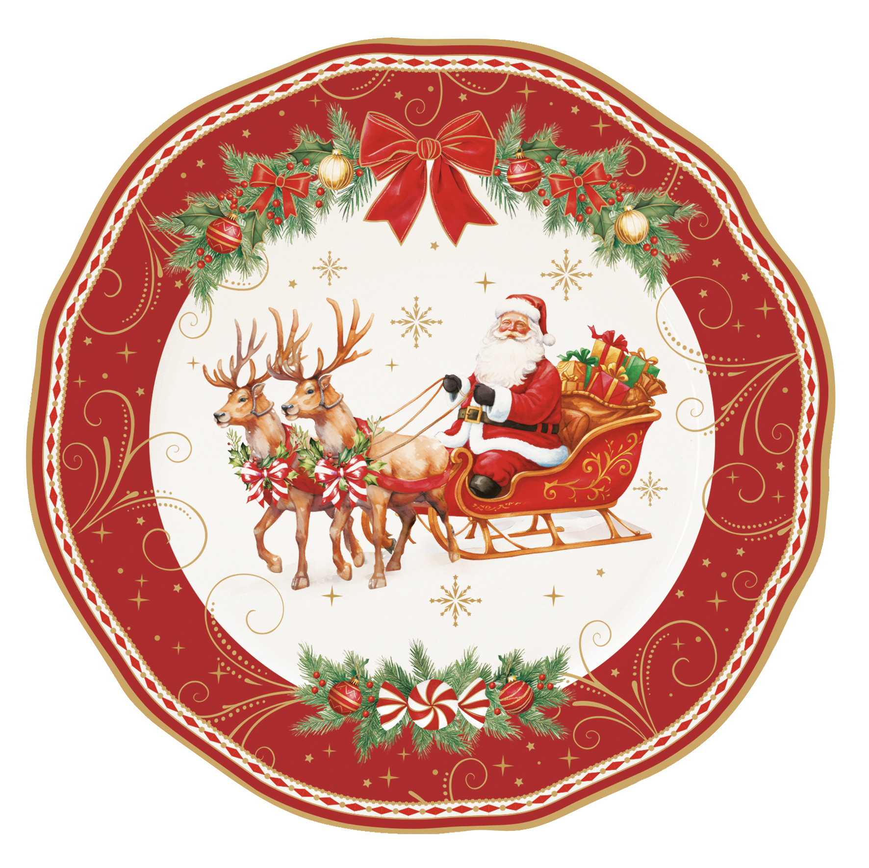 3402 CHER CHRISTMAS HERITAGE Desertni tanjir od porcelana - Image 1