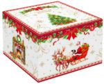 CHRISTMAS HERITAGE Set 2 šoljice za kafu sa tacnama od porcelana - Image 2