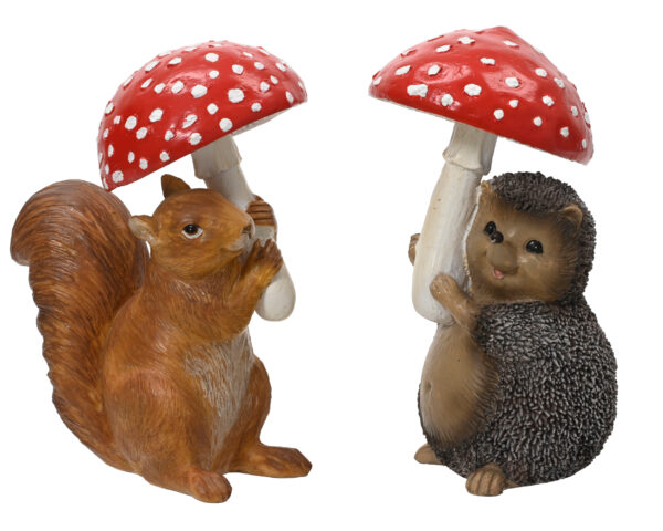 Novogodišnja figura životinja 2 varijante RED