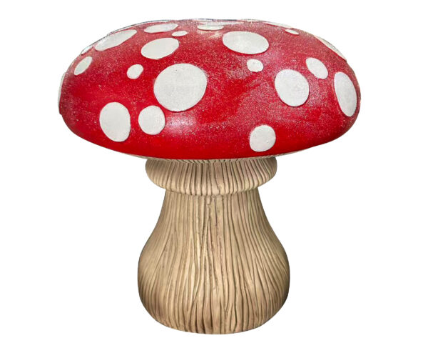 Novogodišnji ukras pečurka RED/WARM WHITE