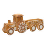 Novogodišnji ukras traktor BROWN