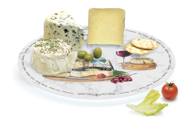 LES FROMAGES Rotirajuća staklena ploča za serviranje sira