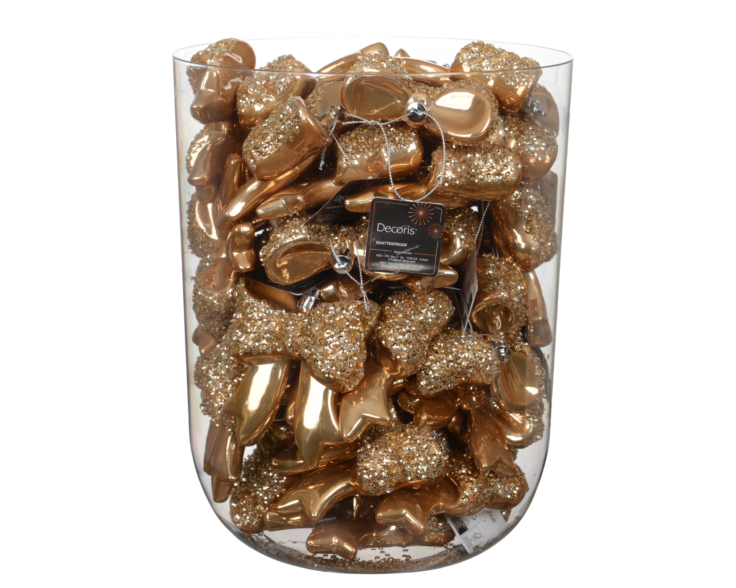 453268-1 Novogodišnji ukras mašna CARAMEL BROWN - Image 1
