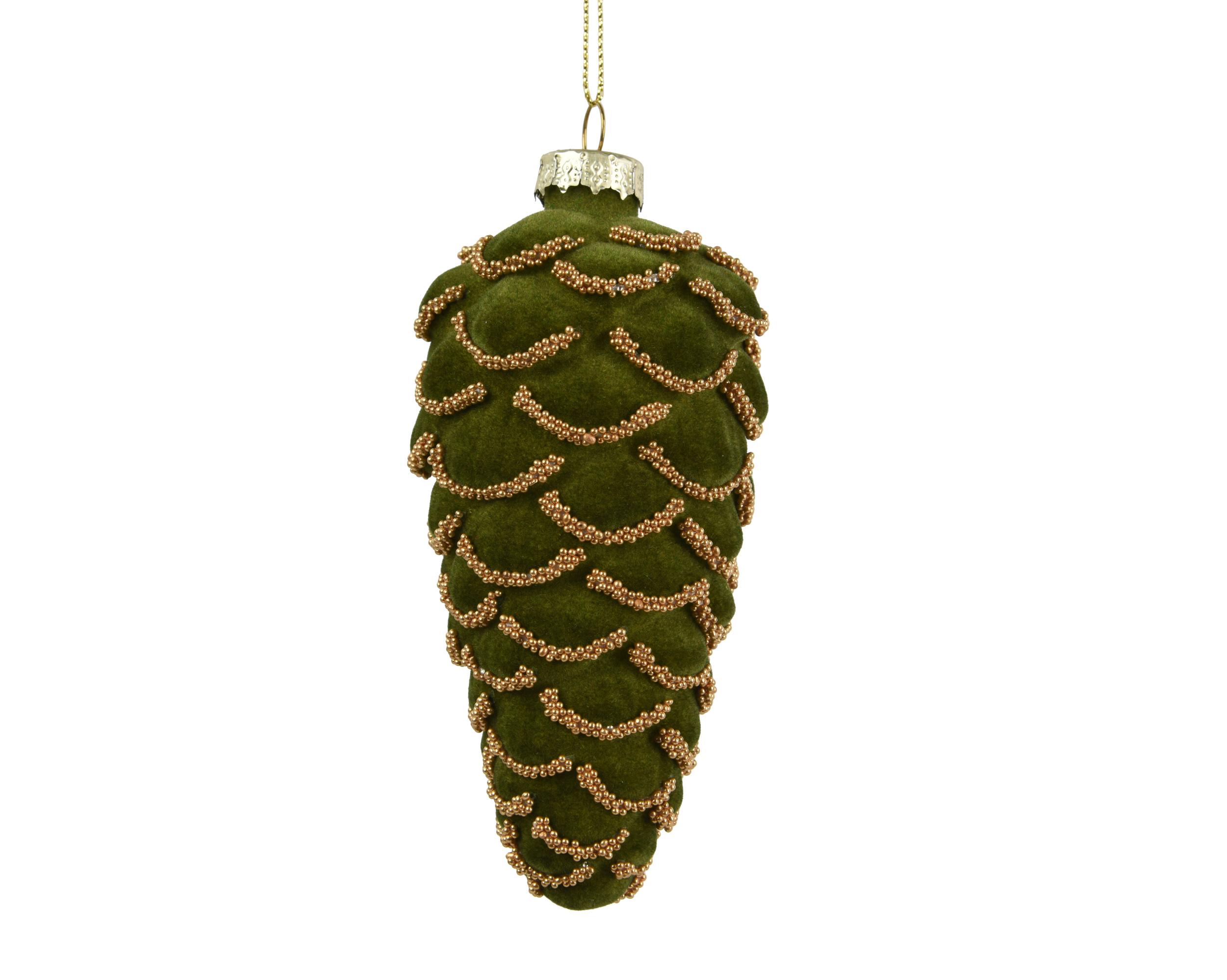 71905-1 Novogodišnji ukras šišarka GREEN - Image 1